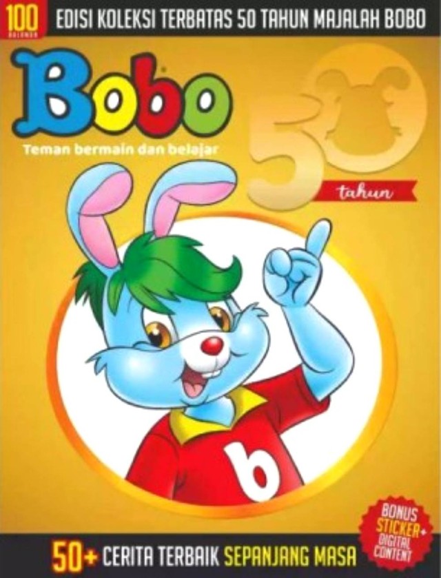 Majalah Bobo edisi 50 tahun. Foto: Gramedia