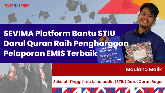 SEVIMA Platform Bantu STIU Darul Quran Raih Penghargaan Pelaporan EMIS Terbaik