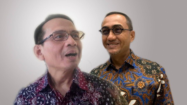 Calon Dewan Komisioner Otoritas Jasa Keuangan (DK OJK) Hasan Fawzi (kanan) dan Agusman Foto: Ave Airiza Guannto/kumparan