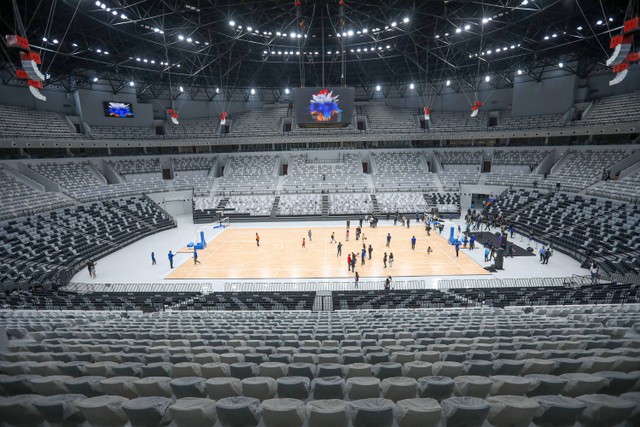 Suasana Indonesia Arena di Kompleks Olahraga Gelora Bung Karno (GBK) di Jakarta, Selasa (11/7/2023). Foto: Aditia Noviansyah/kumparan