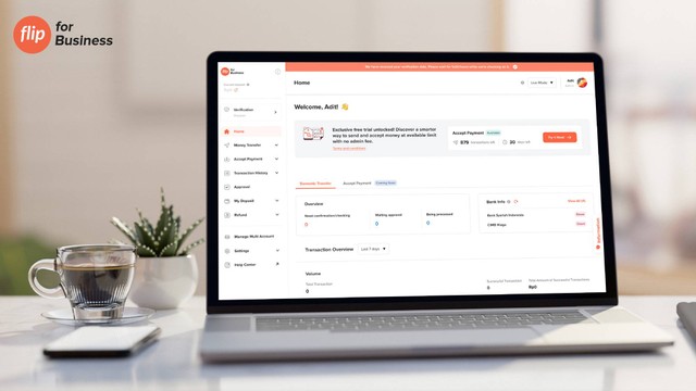 Flip for Business Uji Coba Gratis Fitur Accept Payment untuk Pengusaha. Foto: Flip
