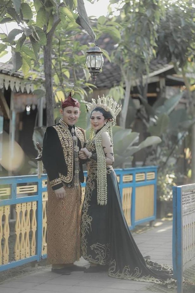 Foto pernikahan selebgram Meylisa Zaara. Foto: Instagram/@alqoriibaniy.inc