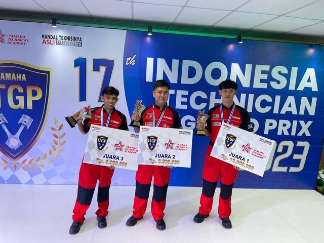 PT Yamaha Indonesia Motor Manufacturing (YIMM) kembali menggelar kompetisi Indonesia Technician Grand Prix (ITGP) 2023. Foto: Sena Pratama/kumparan