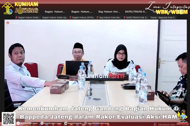 Kemenkumham Jateng Gandeng Bagian Hukum & Bappeda Jateng Dalam Rakor ...