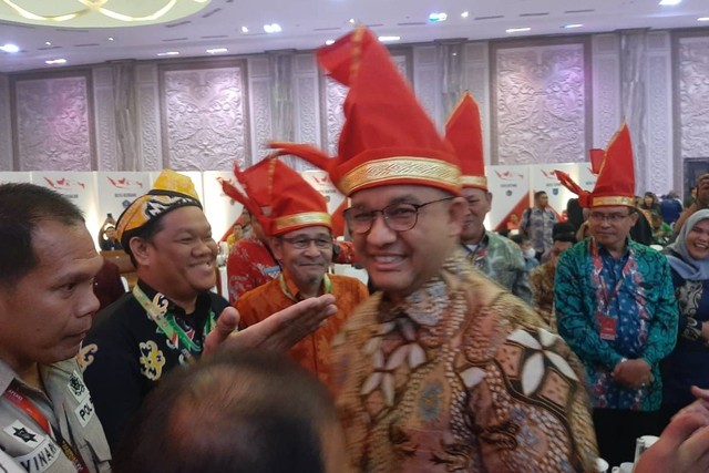 Capres dari Partai NasDem, Anies Baswedan, hadir di acara Apeksi di Makassar, Kamis (13/7/2023). Foto: Dok. Istimewa