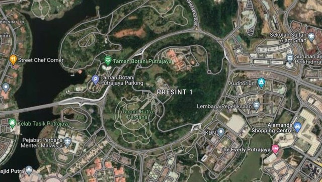 Bundaran Putrajaya di Malaysia, bundaran paling besar di dunia. Foto: Dok. google/maps