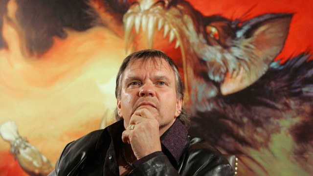 Penyanyi rock and roll AS Meat Loaf menghadiri konferensi pers mempromosikan album terbarunya "Bat Out of Hell III: The Monster Is Loose" di Hong Kong 4 September 2006. Foto: REUTERS/Bobby Yip.