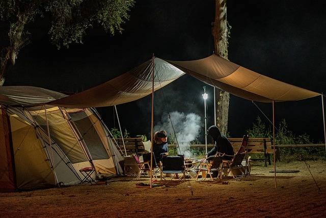 Ilustrasi tempat camping di Puncak. Sumber foto : Pixabay @riya26