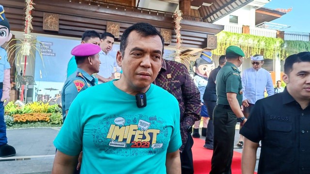 Dirjen Imigrasi Silmy Karim saat dijumpai di acara IMIFEST 2023 Denpasar Bali, Selasa (18/7).  Foto: Thomas Bosco/kumparan