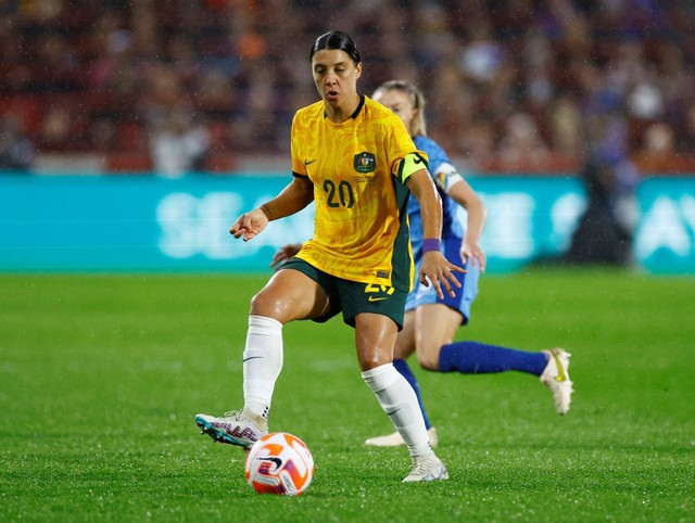 Pemain Sepak Bola Wanita asal Australia, Sam Kerr. Foto: Reuters/Carl Recine