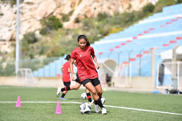 Rihla Nuer Aulia, Winger Timnas Wanita Indonesia. Foto: Dok. Pribadi Rihla Nuer