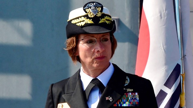 Laksamana Muda Lisa Franchetti. Foto: REUTERS/Jung Yeon-Je/Pool/File Foto