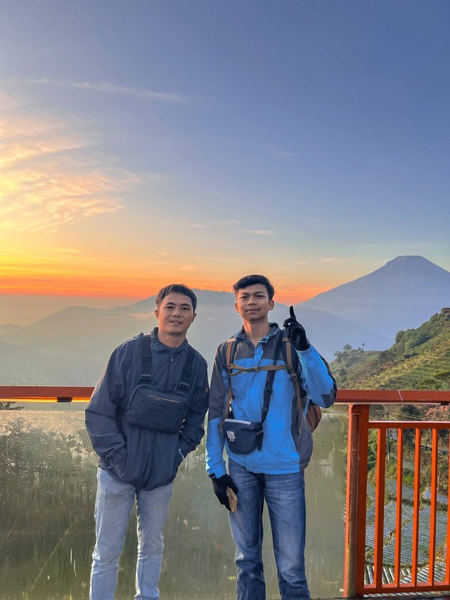 Salah satu wisata di dieng, dengan pemandangan yang indah