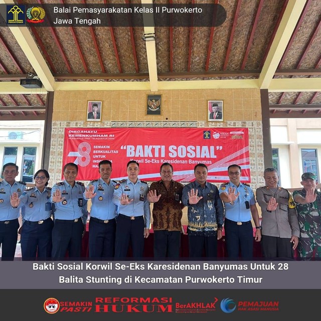 Bakti Sosial Korwil Se-Eks Karesidenan Banyumas di Kecamatan Purwokerto Timur