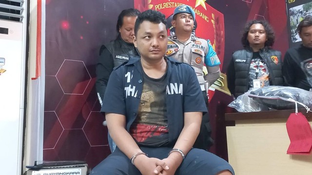 Baghastian Wahyu Kisara (27), pembunuh seorang sopir taksi online di Kota Semarang.  Foto: Intan Alliva/kumparan