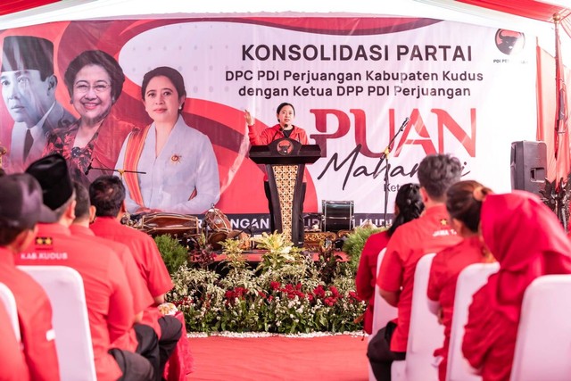 Puan Maharani memimpin konsolidasi internal partai di Kabupaten Kudus. Foto: Dok. Istimewa