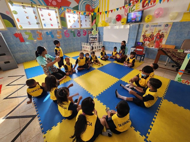 Suasana kelas Taman Kanak-Kanak. Foto: pribadi