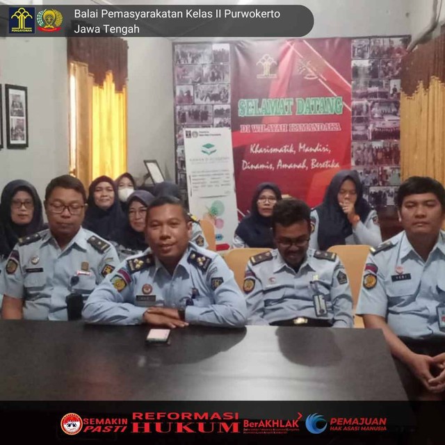 Bapas Purwokerto Ikuti Arahan Inspektur Jenderal Kemenkumham RI