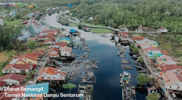 Dusun Semangit di Taman Nasional Danau Sentarum. Foto: Dok Hi!Pontianak