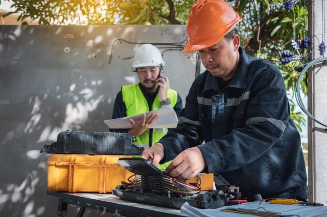 Ilustrasi kabel fiber optic. Foto: Shutterstock