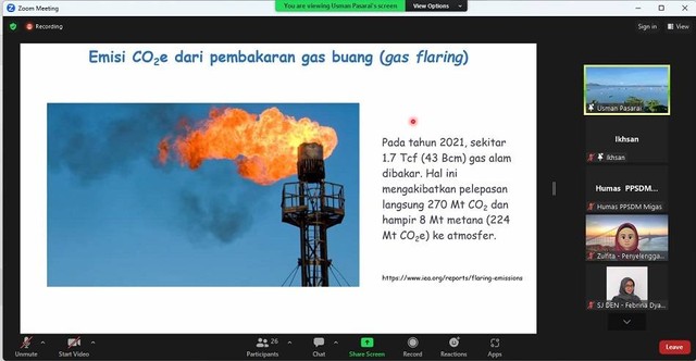 PPSDM Migas Berikan Pelatihan Pengantar Carbon Capture Utilization and Storage. (Dok. Humas PPSDM Migas)