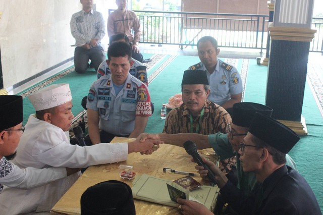 Prosesi Akad Nikah Warga Binaan Lapas Cianjur