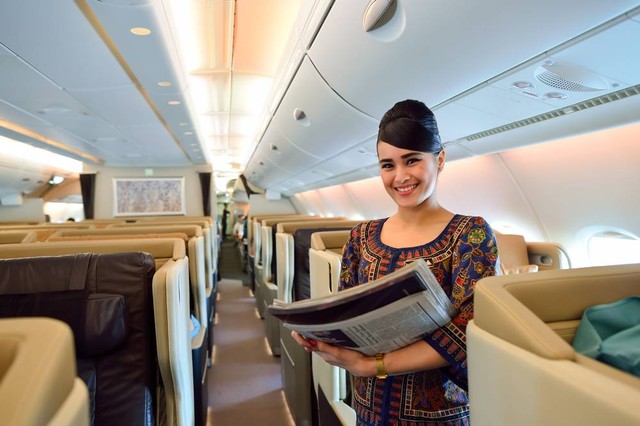 Perjalanan nyaman seperti di rumah bersama Singapore Airlines. Foto: Shutterstock