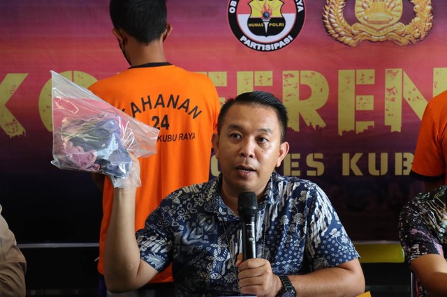 Polres Kubu Raya menggelar konferensi pers. Foto: Dok. Humas Polres Kubu Raya