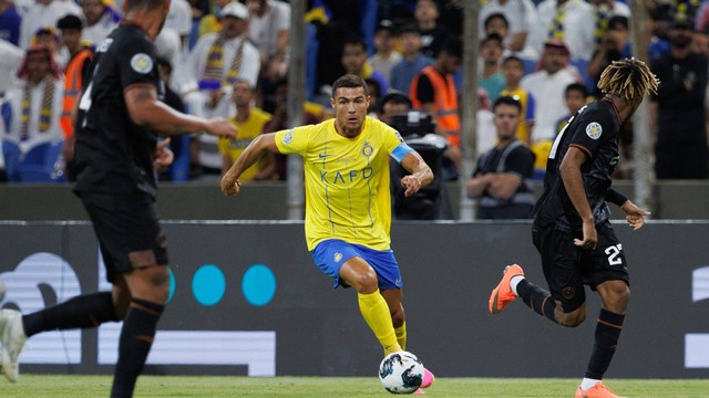 Pemain Al Nassr, Cristiano Ronaldo. Foto: AFP