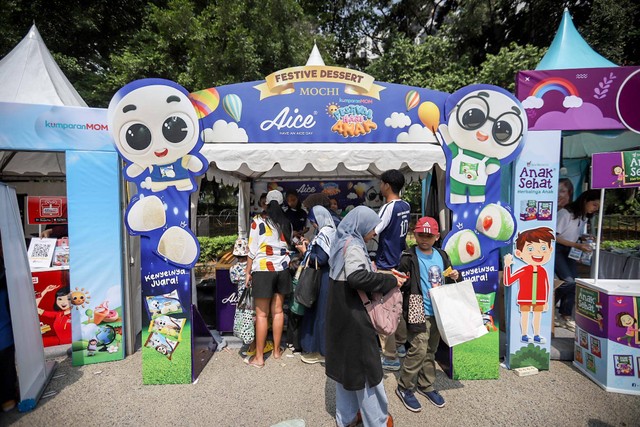 Booth Aice di kumparanMOM Festival Hari Anak 2023. Foto: Jamal Ramadhan/kumparan 