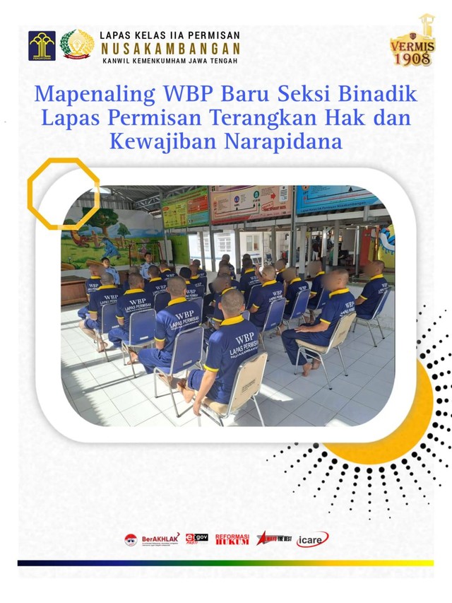 Mapenaling Wbp Baru Seksi Binadik Lapas Permisan Terangkan Hak Dan Kewajiban 8418