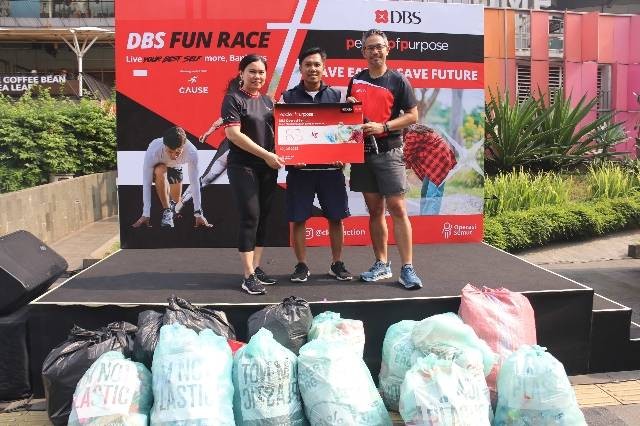 Bank DBS dan Operasi Semut berhasil mengumpulkan 83 Kg Sampah (30/7/2023) / Dokumentasi Pribadi 