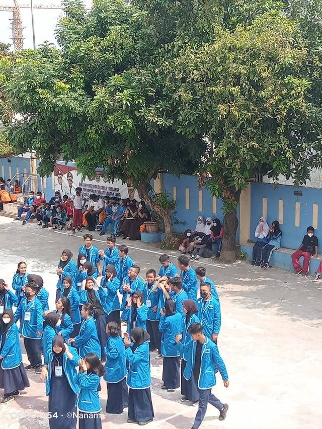 Kegiatan P5 dalam kurikulum merdeka Di SMPN 7 Depok. Sumber : Dokumentasi pribadi