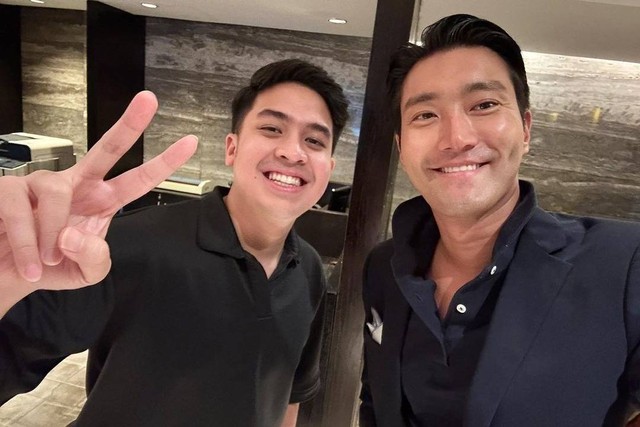 Jerome Polin bertemu Siwon Choi. Foto: Instagram/@jeromepolin