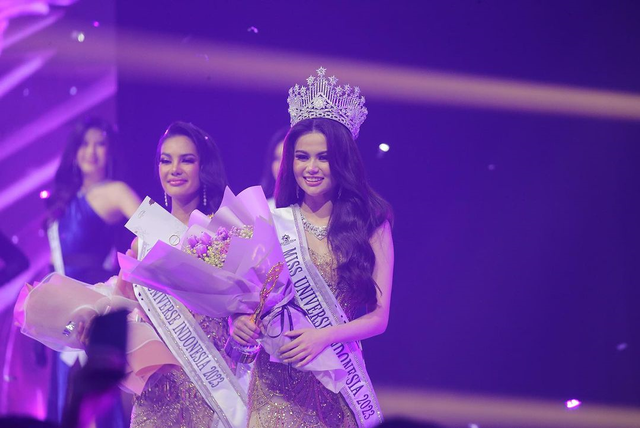 Fabienne Nicole Groeneveld jadi Miss Universe Indonesia 2023. Foto: Instagram/@missuniverse_id