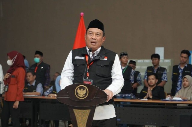 Husnul Maram Ketua Panitia Penyelenggara Ibadah Haji (PPIH) Embarkasi Surabaya. Foto: Humas Kemenag Jatim