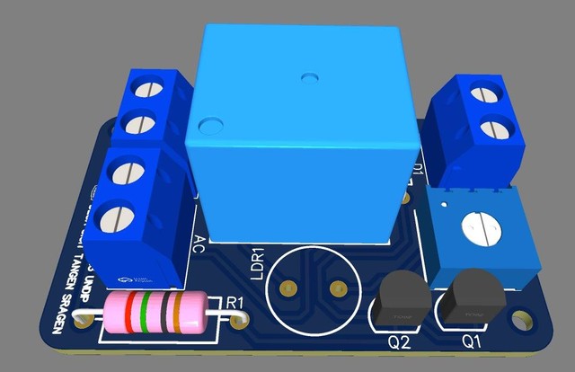 (Dokumentasi : Desain 3D dari Prototipe alat Lampu Otomatis)