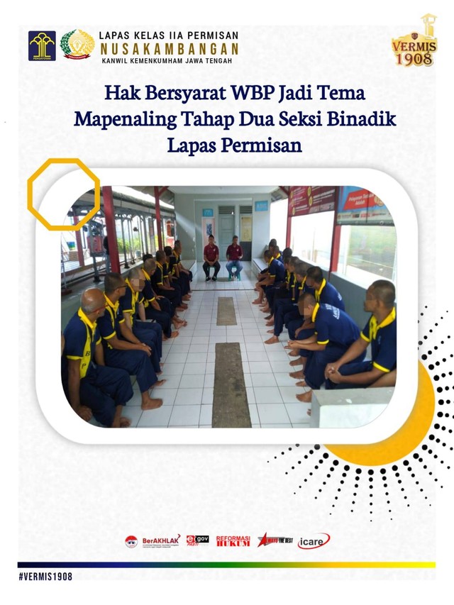 Hak Bersyarat Wbp Jadi Tema Mapenaling Tahap Dua Seksi Binadik Lapas Permisan 6243