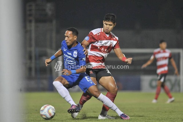 Madura United vs PSIS Semarang dalam laga pekan keenam Liga 1 2023/24 di Stadion Gelora Bangkalan, Sabtu (5/8/2023). Foto: Situs web resmi Liga Indonesia Baru