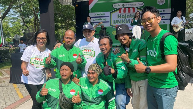 Menteri Koperasi dan UKM Teten Masduki dalam acara Hajatan UMKM bersama Grab Indonesia di Tangerang, Minggu (6/8/2023). Foto: Alfadillah/kumparan