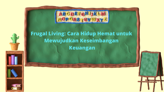 ilustrasi frugal living ( foto: muhammad wais )