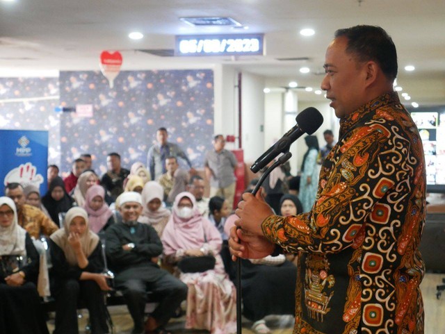 Plh. Kakanwil Kemenkumham Aceh Lilik Sujandi membuka kegiatan Kemenkumham Legal Expo 2023 di MPP Banda Aceh yang akan berlangsung dari tanggal 5-6 Agustus 2023