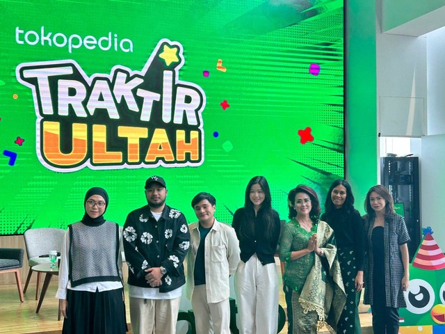 Konferensi Pers Tokopedia Traktir Ultah di Tokopedia Tower, Jakarta, Senin (7/8/2023). Foto: Nabil Jahja/kumparan