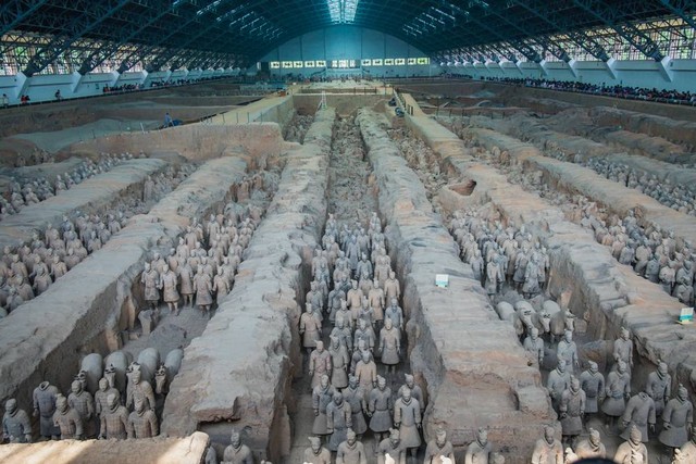 Makam kaisar pertama China, Qin Shi Huang. Foto: Shutterstock