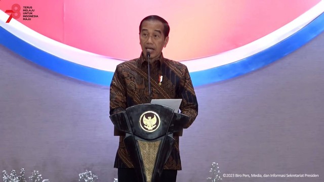 Presiden Jokowi hadiri peringatan HUT ke-56 ASEAN, Jakarta, Selasa (8/8/2023). Foto: Youtube/Sektretariat Presiden