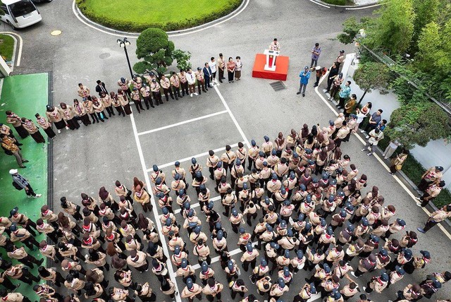 Kontingan Jambore Pramuka Dunia 2023 dari Indonesia tiba di Korsel. Foto: Instagram/@gandisulis