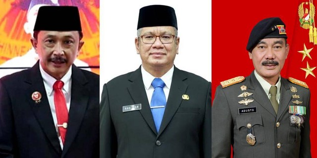 Tiga sosok calon PJ Gubernur Kalbar, yang nantinya akan menggantikan Gubernur Sutarmidji yang akan habis masa jabatannya pada 5 September 2023 mendatang. Foto: Dok Hi!Pontianak