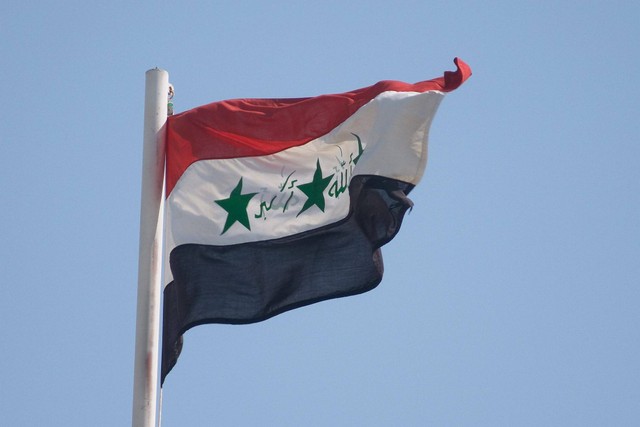 Ilustrasi bendera Irak. Foto: Shutterstock