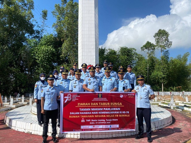 Hormati Jasa Para Pahlawan, Rutan Makale Gelar Upacara Tabur Bunga