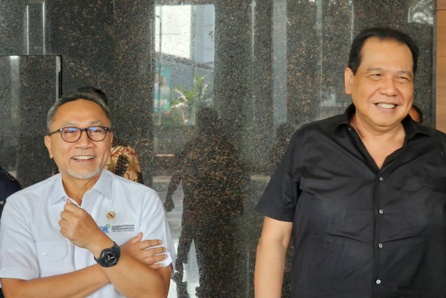 Mendag Zulkifli Hasan bertemu eks Menko Perekonomian, Chairul Tanjung. Foto: Dok. Kemendag